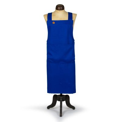 The Basic Canvas Apron in Bright Blue