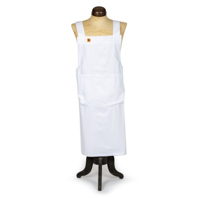 The Basic Canvas Apron in White