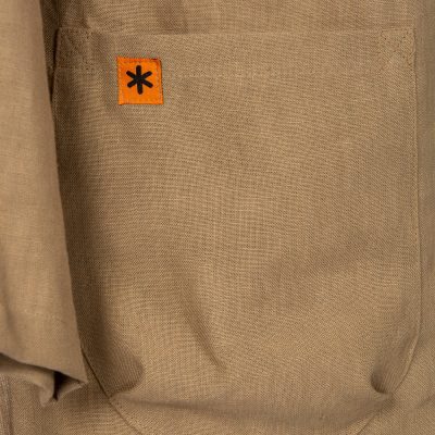 MUSHROOM LINEN SMOCK POCKET