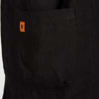 NAVY LINEN SMOCK POCKET HR