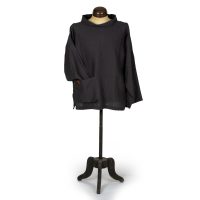 BLACK LINEN SMOCK
