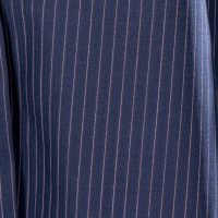 NAVY PINSTRIPE FABRIC
