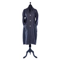 THE LAB COAT CHARCOAL LINEN